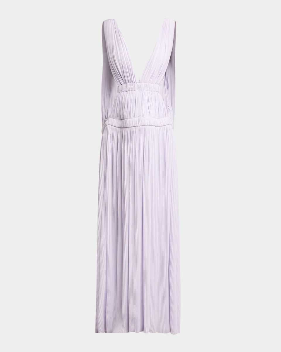 Serra Plunging Cutout Matte Jersey Gown